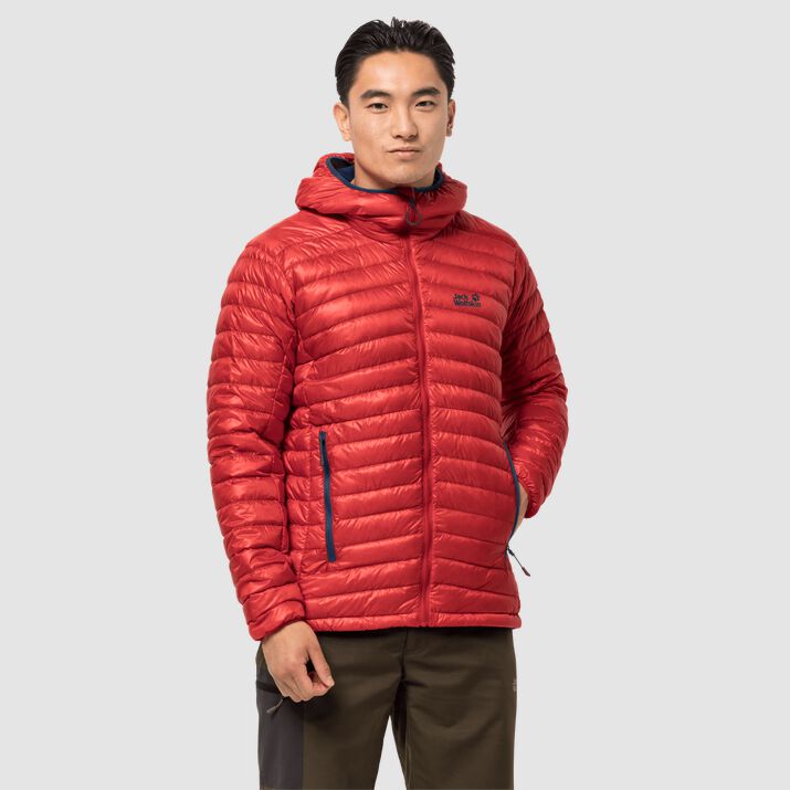 Chamarra Pluma Jack Wolfskin Mountain Hombre Naranjas Rojos Mexico-8514297